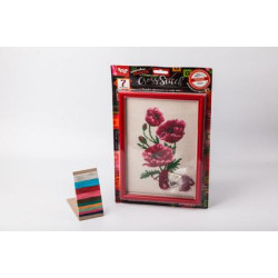 Вишивка хрестиком Cross stitch на канві 9, з рамкою, на планшеті, Danko Toys (VKB-01-09) 