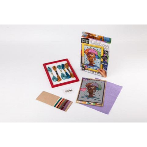 Вышивка на пластиковой канве 