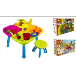 Песочный столик с набором, стульчиком, лейкой, в кор. 60*34*17см, ТМ KINDER WAY, Украина, арт: 01-121-1