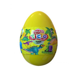 Набір Тісто для ліплення Master Do Dinosaurs EGGS 1, укр., в яйці 13см, Danko Toys (TMD-08-01U)