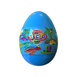 Набір Тісто для ліплення Master Do Dinosaurs EGGS 2., укр., в яйці 13см, Danko Toys (TMD-08-02U)