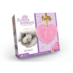 Набір для створення відбитка FAMILY MOMENT дитячої ручки та ніжки, укр., в коробці 19х19х4см, Danko Toys (FMM-01-02U) 