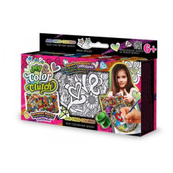 Сумка-розмальовка My Color Clutch клатч-пенал, укр., в коробці 22х15х3см, Danko Toys (CCL-01-04U) 