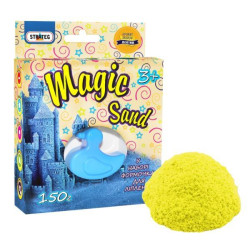 Кинетический песок  Magik sand, голубой, 150г, в коробке 14х11х3см, Strateg (39306S) 