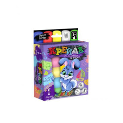 Крейда для малювання на асфальті, велика, 5шт, укр., в кор. 11*12,5*3см