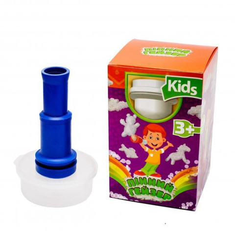 Пінний гейзер KIDS, пускач піни, мильна рідина, кор. 16*10*10см, ТМ BigKids, Україна.