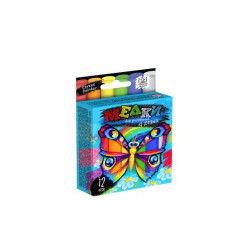 Крейда для малювання на асфальті, тонка, 12шт, рос., в кор. 8*10*2,5см
