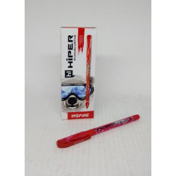 Ручка масляная Hiper Inspire, 0,7мм, красная, ЦЕНА ЗА УП. 10ШТ, в корр. 15*5*2см, арт: HO-115красн