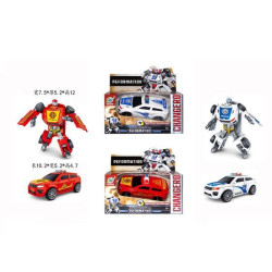 Трансформер &quot;ТВТ&quot;, робот + транспорт, 11см, 10 видів, в кор. 16*17*7,5см  арт: 339-10