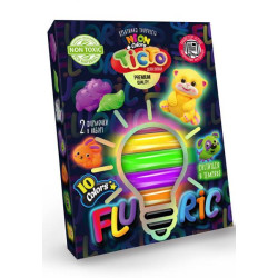 Набір Тісто для ліплення Flouric, укр., в коробці 13х18х2,5см, Danko Toys (TMD-FL10-01U,02U,03U,04U) 