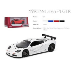 Машина метал. "Kinsmart" "McLaren F1 GTR", инерц., откр. двери, 4 цвета, в кор. 16*7*8см