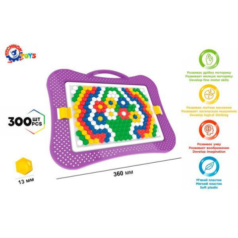 Мозаїка, у кор. 43*39*32см, ТМ Технок, Україна