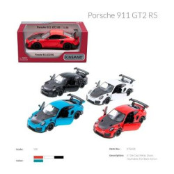 Машина метал. "Kinsmart" "Porsche 911 GT2 RS", инерц., откр.двери, 4 цвета, в кор. 16*8*7,5см