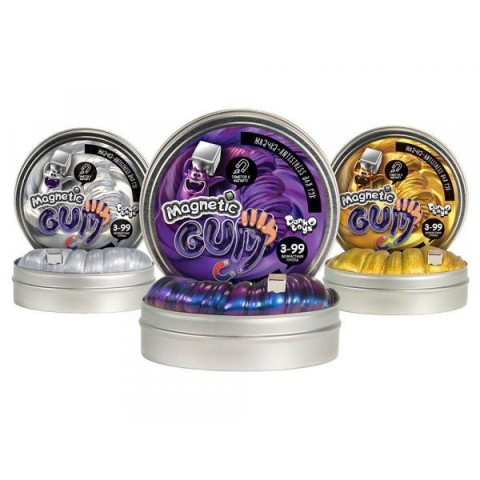 Жуйка для рук Magnetic Gum, срібло, укр., у банку 7*3см