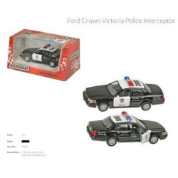 Машина метал., инерц., "Kinsmart" "Ford Crown Victoria Police Interceptor", 1:42, в кор. 16*8,5*7,5см
