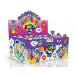 Набір Кульковий пластилін BUBBLE CLAY, укр., в брикетах 10,5х3,5х2,2см, Danko Toys (BBC-03-01U) 