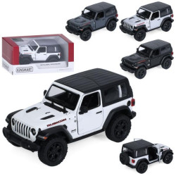 Машина метал. "Kinsmart" Jeep Wrangler инерц., откр. дв., 4 цвета, в кор. 16*8,5*7,5см 
