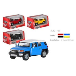 Машина метал. "Kinsmart" TOYOTA FJ CRUISER, інерц., відкр. дв., 1:38, 4 кольори, в кор. 16*8,5*7,5см