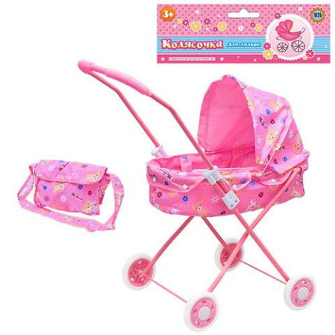 Коляска металл., классика, мет+ткань, сумка, в пак. 64*29*9см, ст.: M0595U/R/8826B