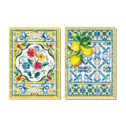 Зошит А5, Дизайн "Majolica", інтегральна м'яка обкладинка, 80 аркушів, клітка. УФ лак., 21*14,8см