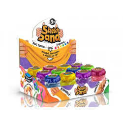 Кінетичний пісок Stretch Sand, рус., 200г, в банці 9х6х6,5см, Danko Toys (STS-03-01) 