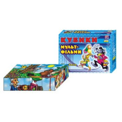 Набір кубиків "Мультфільми", кор. 16,5*12,5*4см, ТМ Технок, Україна