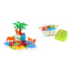 Конструктор, с шестернями, 103 дет. ТехноК (3756)