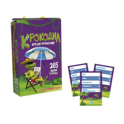 Игра развлекательная "Крокодил", рус., в кор. 18,7*12*4,5см, Украина, ТМ Стратег
