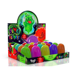 Слайм лизун Crazy Slime Fluoric колба, 8*5см русявий.