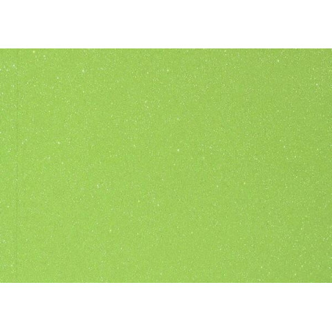 Фоамиран EVA с глитером, переливается, 1мм, салатовый, 20*30см, 10 листов в пачке