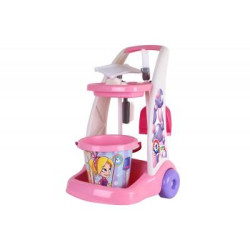 Набор для уборки, тележка, ведро, 17 предм. ТехноК (6429)