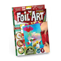 Картина із фольги Foil Art Аплікація кольоровою фольгою, в коробці 21,5х30х1,5см, Danko Toys (FAR-01-02) 