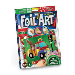 Картина із фольги Foil Art Аплікація кольоровою фольгою, в коробці 21,5х30х1,5см, Danko Toys (FAR-01-04) 