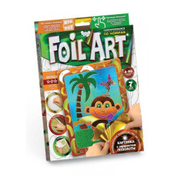 Картина із фольги Foil Art Аппликация цветной фольгой, в коробці 21,5х30х1,5см, Danko Toys (FAR-01-05) 
