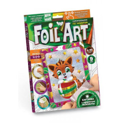 Картина із фольги Foil Art Аплікація кольоровою фольгою, в коробці 21,5х30х1,5см, Danko Toys (FAR-01-09) 
