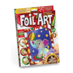 Малюнок з фольги Foil Art Аппликация цветной фольгой, в коробці 21,5х30х1,5см, Danko Toys (FAR-01-10) 