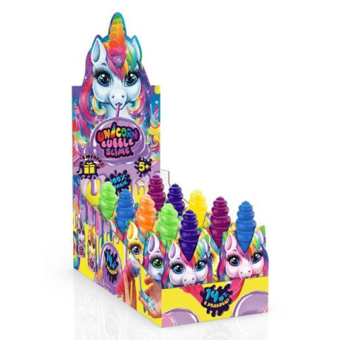 Слайм лизун Unicorn Slime, рідкий, укр., у банці 16*6см 