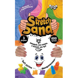 Кінетичний пісок Stretch Sand, рус., 600г, в пакеті 15х25х3см, Danko Toys (STS-04-01) 