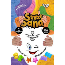 Кінетичний пісок Stretch Sand, рус., 350г, в пакеті 15х25х3см, Danko Toys (STS-04-02) 