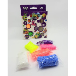 Набір Кульковий пластилін BUBBLE CLAY, рус., в коробці 2,5х2х13см, Danko Toys (BBC-04-01) 
