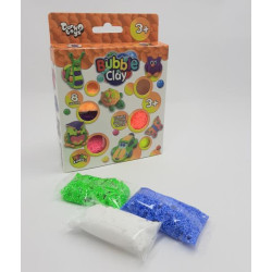 Набор Шариковый пластилин BUBBLE CLAY, укр., 8 цветов, в коробке 2,5х2х13см, Danko Toys (BBC-04-01U) 