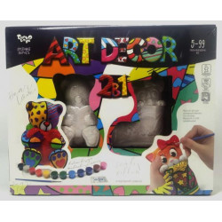 Розпис гіпсу Art Decor 2 в 1, укр., в коробці 29х7х24см, Danko Toys (ARTD-02-01U) 