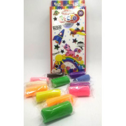 Набор Тесто для лепки Master Do, 20 цветов, в коробке 12х2х2см, Danko Toys (TMD-15-01) 