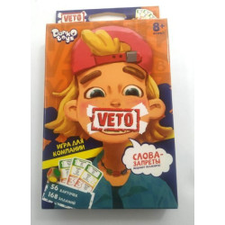 Настольная игра "VETO" мини, русская, в кор.9*2*13см