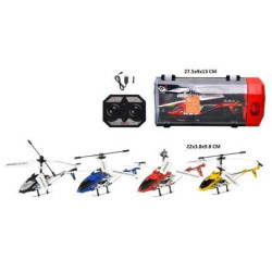 Вертоліт р/в з гіроскопом, світло., USB, 4кол., валіза 27,5*9*13см , арт: LD-664