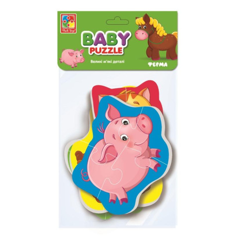 Бебі пазли «Дитина. Ферма» укр., пак.16*23см, ТМ Vladi Toys, Україна