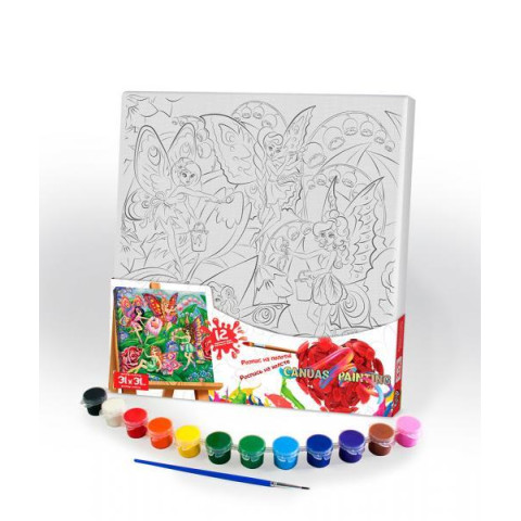 Картина на холсті Canvas Painting Серия 5. Супергерої. Феї, 31х31см, в термопакеті, Danko Toys (PX-05-05)