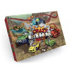 Игра настольная, развлекательная "Crazy Cars Rally", в кор. 36*25*2см
