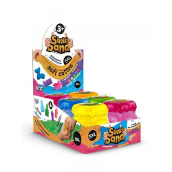Кінетичний пісок Stretch Sand 5xl, тягнеться, 500г, в банці 10х10х12,2см, Danko Toys (STS-05-01) 