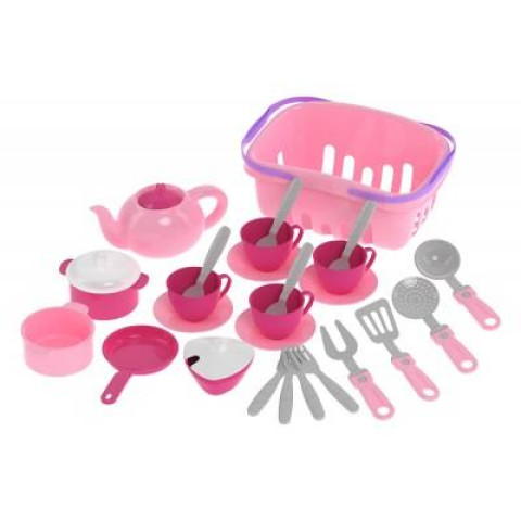 Набор посуды, в корзинке 27*18*12см, ТМ Технок, Украина